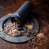 Moulin à épices Microplane noir pour noix de muscade, cannelle, fèves tonka, poivre long et autres épices sèches Broyage et broyeurs Naty Shop