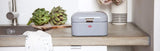 Wesco 235 001 Mini corbeille à pain Grandy 17 x 18 x 12 cm (L/l/H) rose, acier inoxydable Boîtes de conservation alimentaire Naty Shop