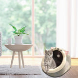 Katzenhaus Für Indoor Winterfest Wasserdicht Und Warm katzenhöhle Katzen Wasserdichtes Wetterfestes Faltbares Tierheim Warm Pet Nest, für Kleine bis Mittlere Größe Katzen
