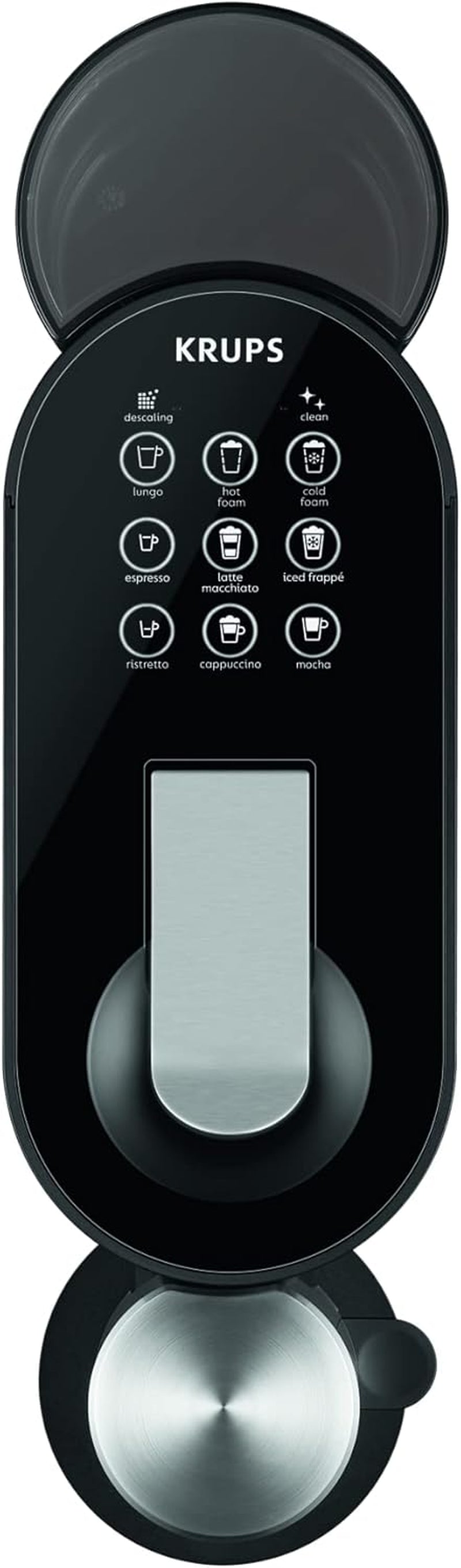 Machine à expresso Krups Nespresso, machine à expresso à capsules, style expresso Barista, mousseur à lait, fabriquée en France YY4355FD