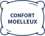 Bleu Câlin Home Collection Lot de 4 oreillers Cliniguard Anti-Acariens Blanc 60X60 Cm Oreillers standards Naty Shop