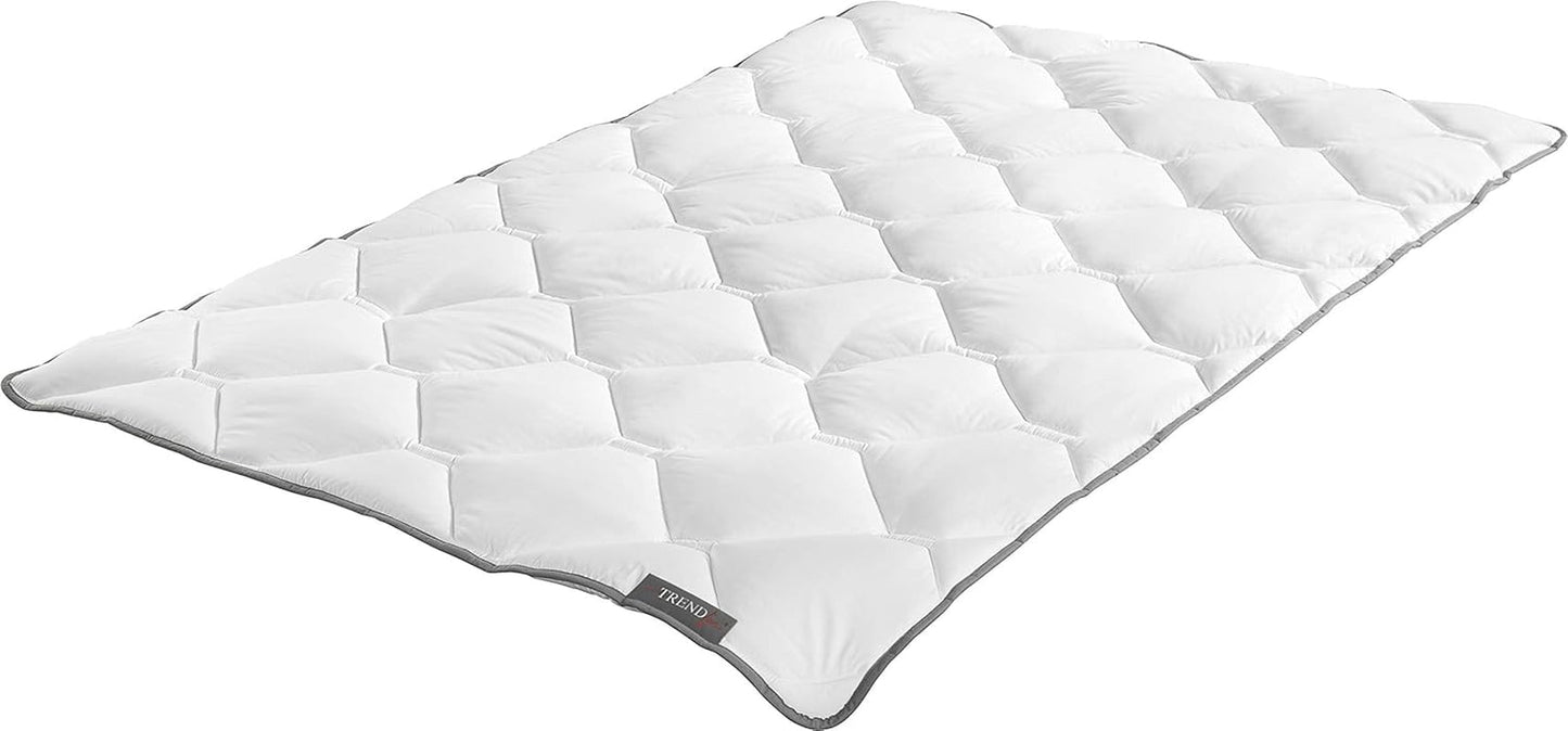 Badenia Trendline Micro Boil Résistant, Couette légère pour l'été, Lavable en machine jusqu'à 95 degrés, 135 X 200 Cm, Certifié Oeko-Tex, Fabriqué en Allemagne Couettes et Couettes Naty Shop 135 X 200 Light - Couverture d'été