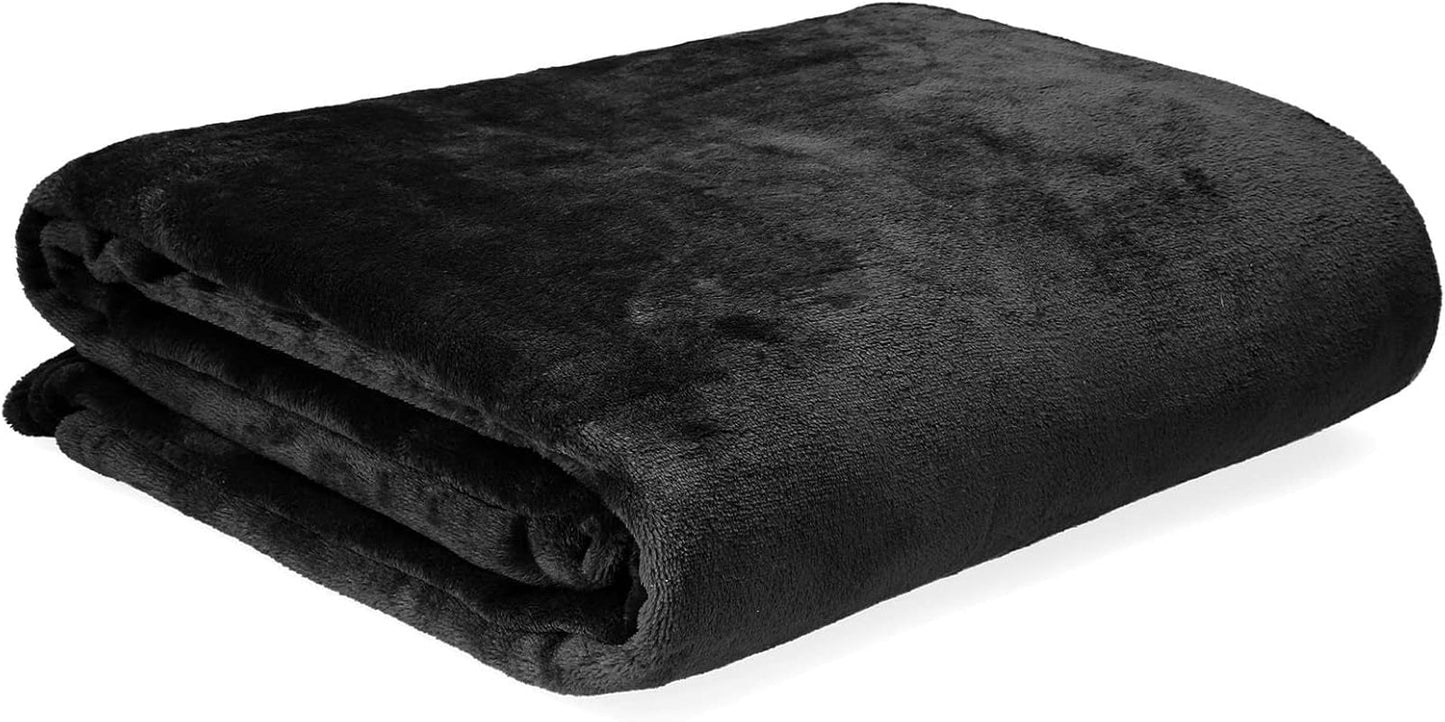 HOMLA Couverture polaire rouge moelleuse et chaude - pour canapé et lit Couverture confortable Couverture de canapé Couverture de salon - facile à entretenir 150 X 200 cm Rose Lits et couvertures Besuche den HOMLA-Store Noir Polyester rouge 150X200 Cm