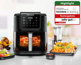 ROMMELSBACHER Friteuse à air chaud avec fenêtre FRH 1700, 10 programmes, silencieuse Electroménager Naty Shop