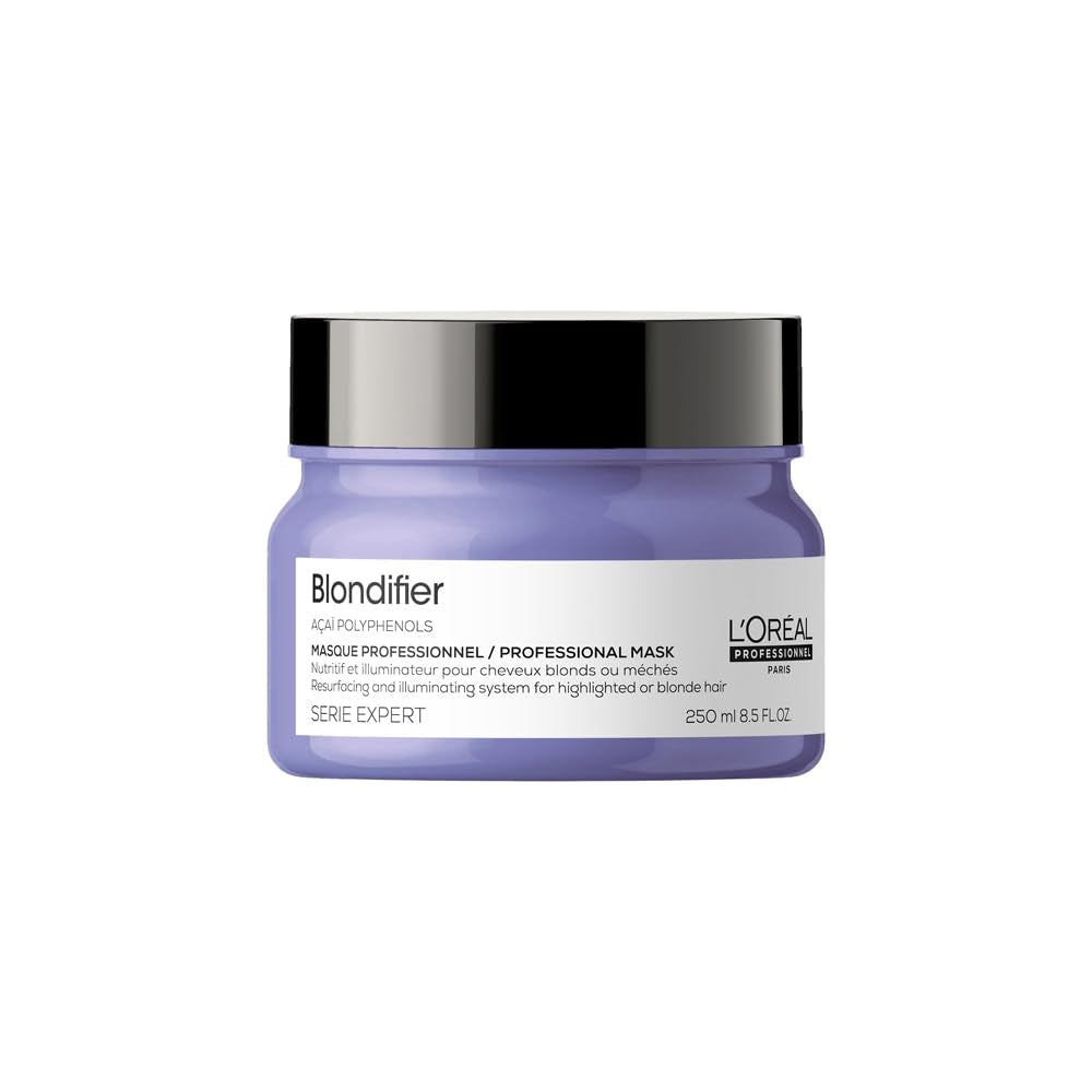 L'Oréal Professionnel | Masque nourrissant pour cheveux blonds et décolorés, extrait de fruit d'Açaï, Série Expert, masque blond Masque capillaire Naty Shop Blondifier Mask Nouveauté