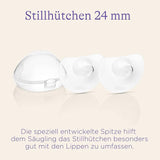 Lansinoh Stillhütchen 24 mm (Größe 2), 2 Stück Inkl. Boîte de rangement - Angenehmes Tragegefühl - Trotz Anlegeschwierigkeiten Weiter Stillen Accessoires Alimentation et Allaitement Bebe Naty Shop