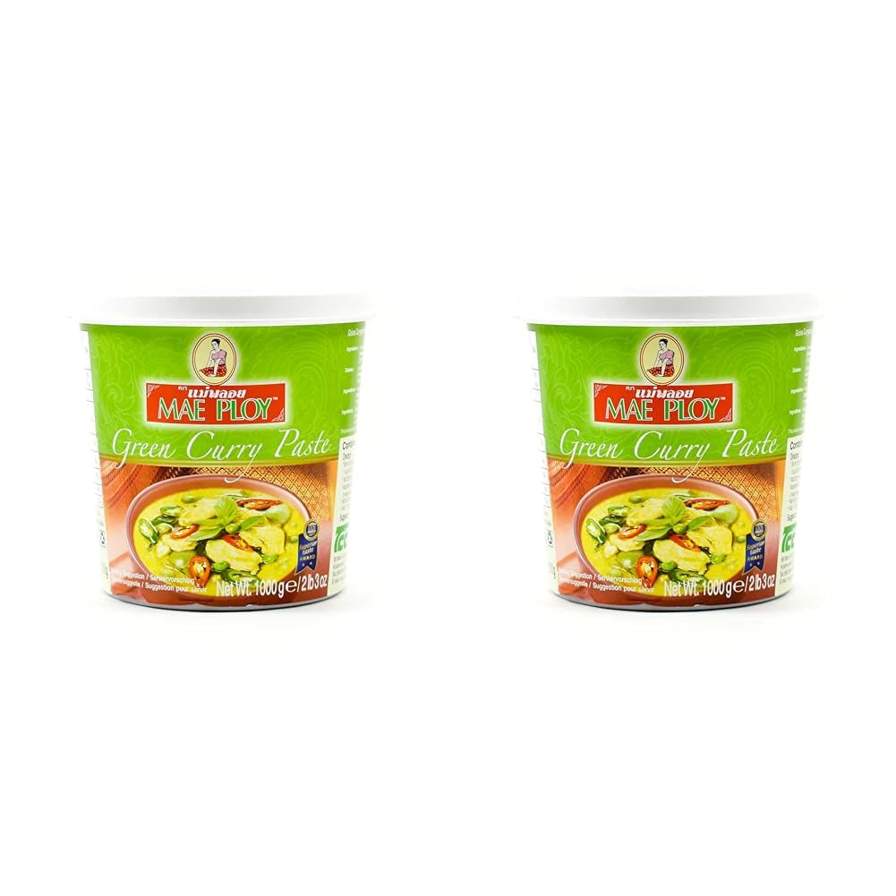 Pâte de curry jaune, curry thaïlandais authentique, cuisine thaïlandaise, 1000 g