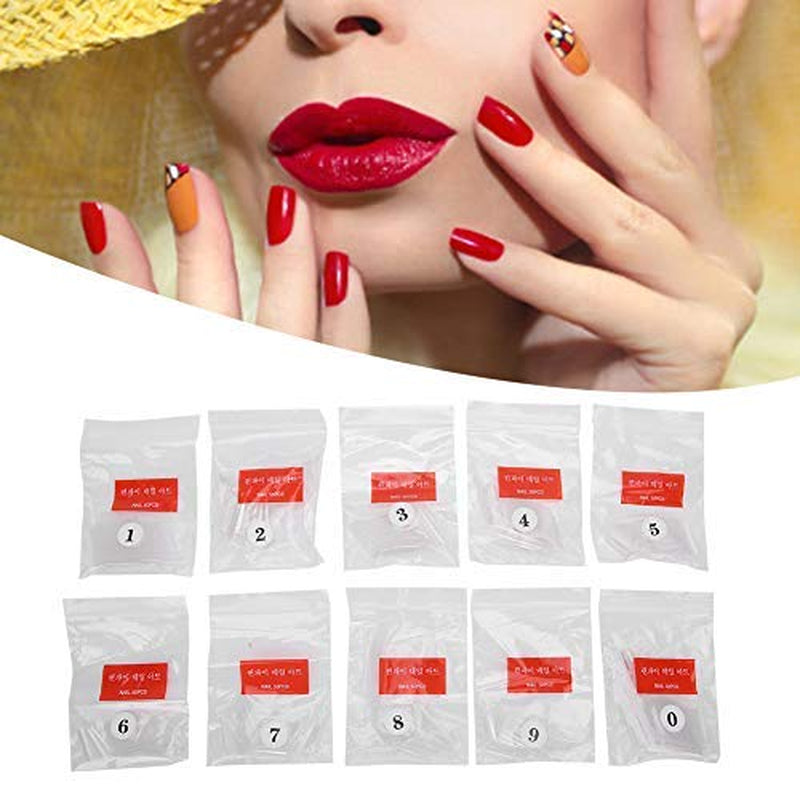 500 pièces de faux ongles, bouts d'ongles artificiels français naturels pour manucure, L, faux ongles à faire soi-même, gel UV ovale, accessoires d'ongles pour femmes et filles (couleur naturelle)