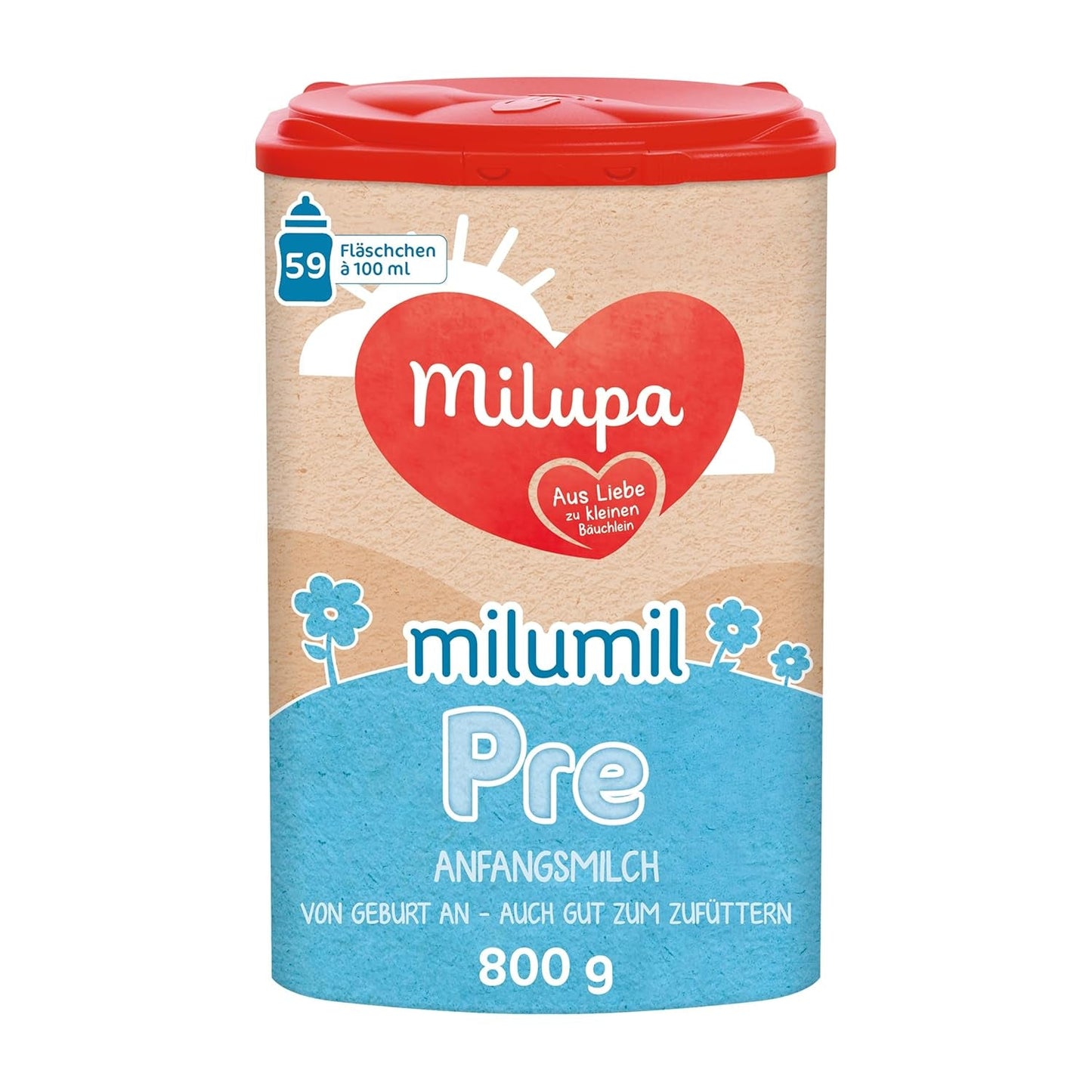 Milumil Milupa Lait en poudre pour bébé, le premier lait depuis la naissance, 800 g