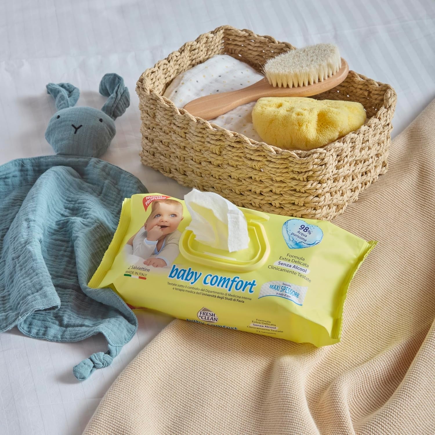 Lingettes humides, 72 pièces