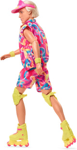 Poupée Barbie Ken de collection du film avec tenue de patinage de style rétro et patins en ligne, JBJ51, [Multicolore]