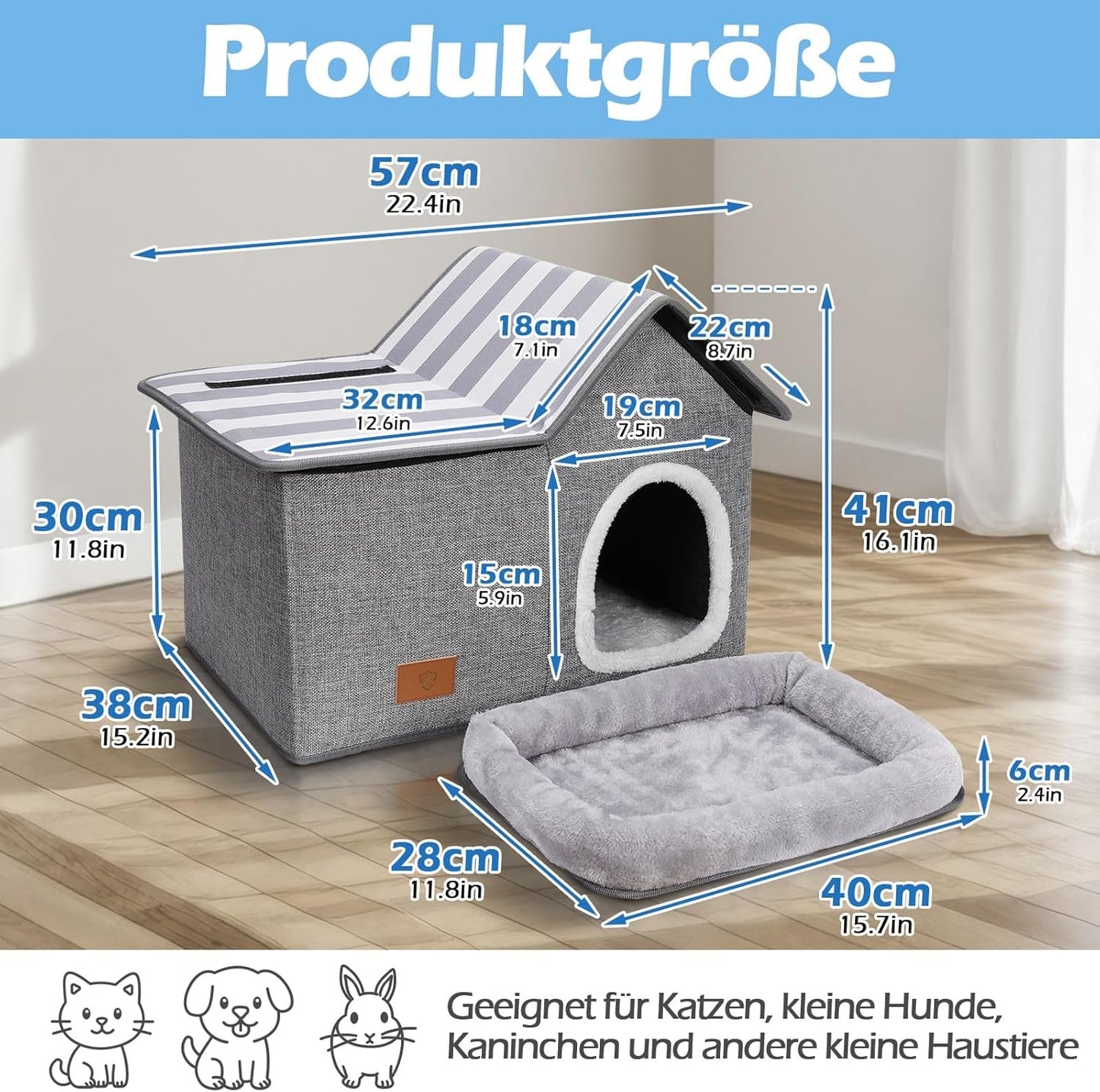 Couvertures et meubles, Animaux, Grottes et maisons, Chats, Lits pour chats, Chats - Lits, Matelas