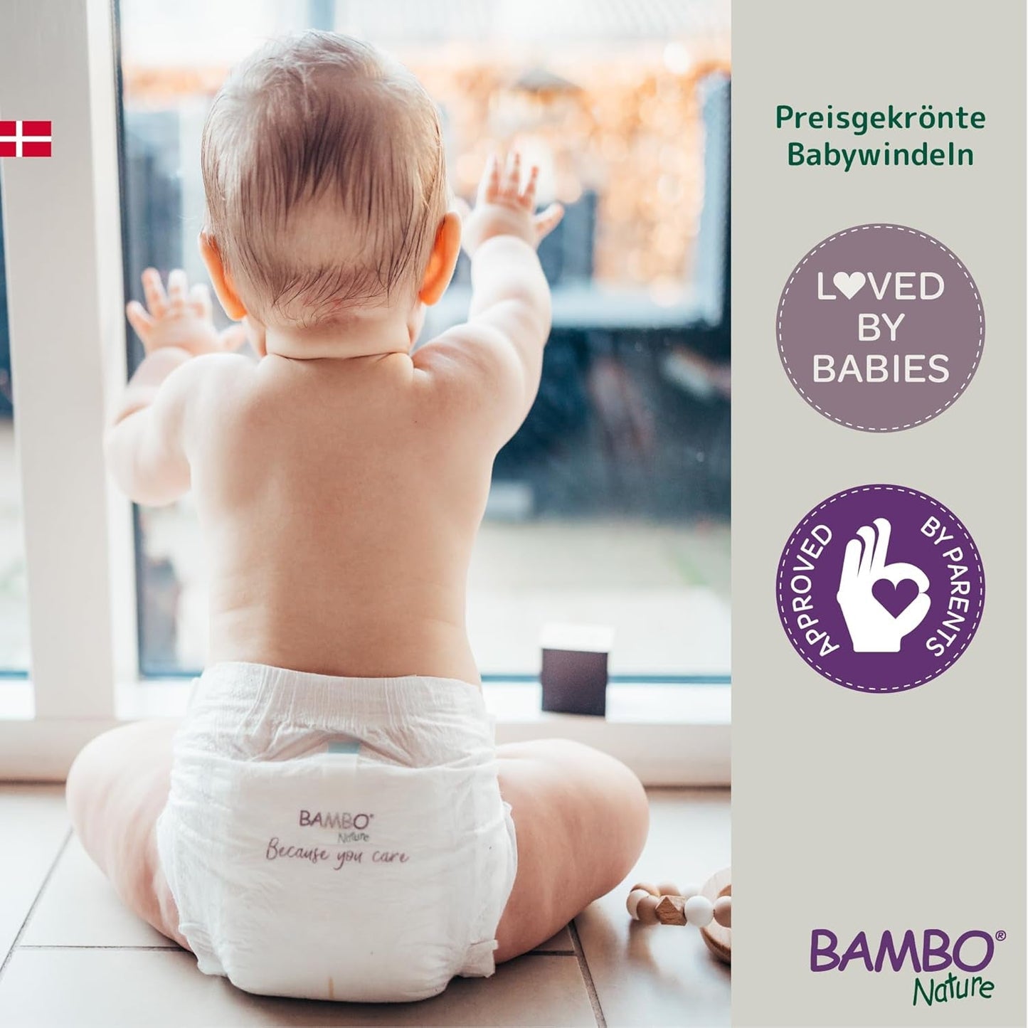 Couches Bambo Nature pour bébés, taille 4 (7-14 kg), 144 pcs, boîte mensuelle | Couches haut de gamme avec protection améliorée contre les fuites | Confort et liberté ultimes pour les enfants actifs | Couches testées dermatologiquement