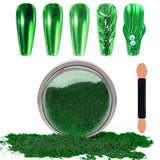 Chrome Nagel Pulver Spiegel Effekt Metallic Staub Holographische Glitter Glasierte Maniküre Dekoration Reflektierendes Pigment For DIY Gel Polish Nail Art, Harz Handwork, Geschenke for Gold