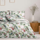 Ameliahome Couvre-lit Couvre-lit 260X280 Cm Double Face Facile d'entretien Quilting Motif Plante Motif Oiseau Multicolore Kingfisher Lits et Couvertures Besuche den AmeliaHome-Store