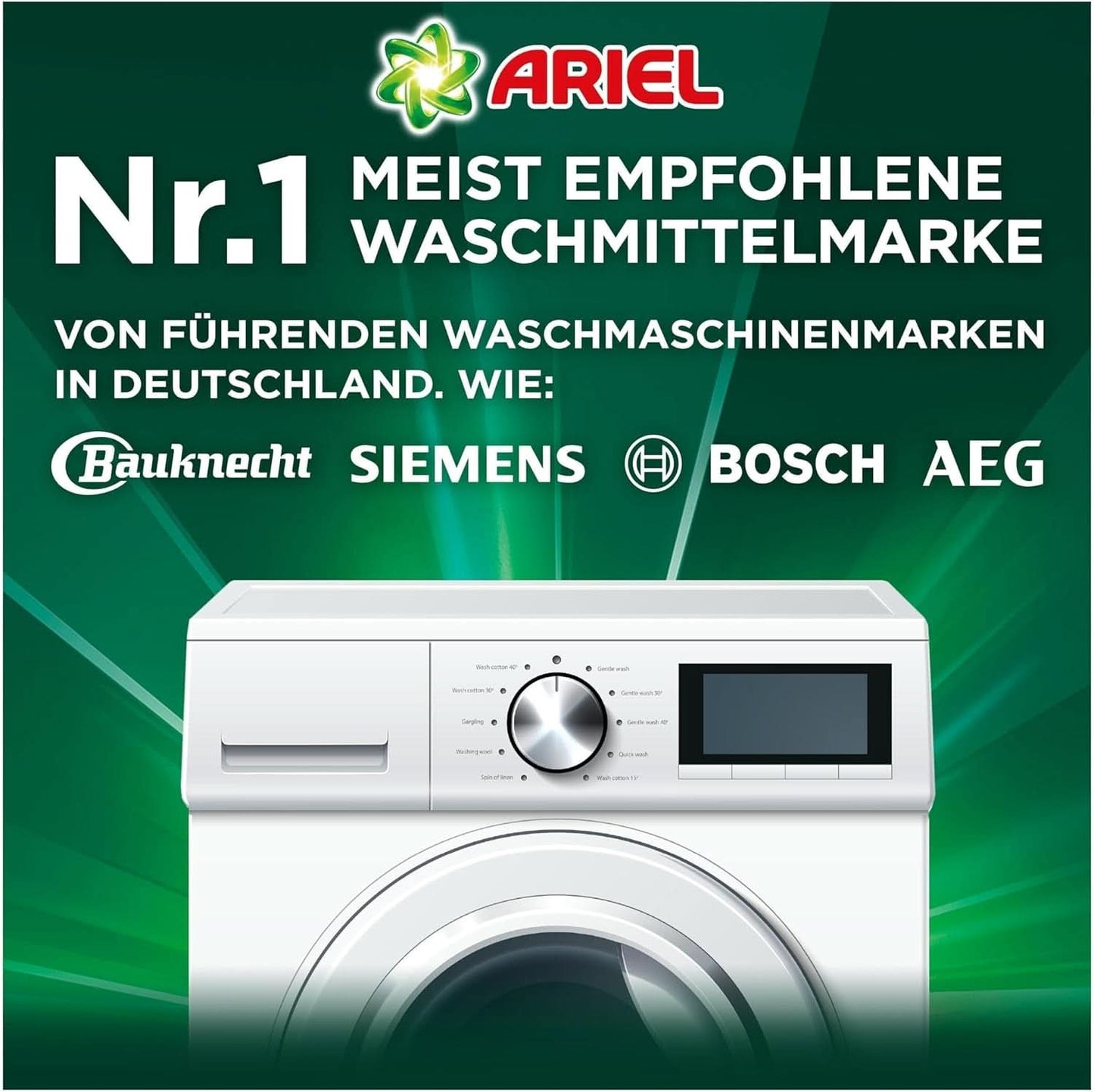 Détergent Ariel PODS tout-en-1, 76 lavages, détergent de couleur, détergents de nettoyage brillants Rufe Naty Shop