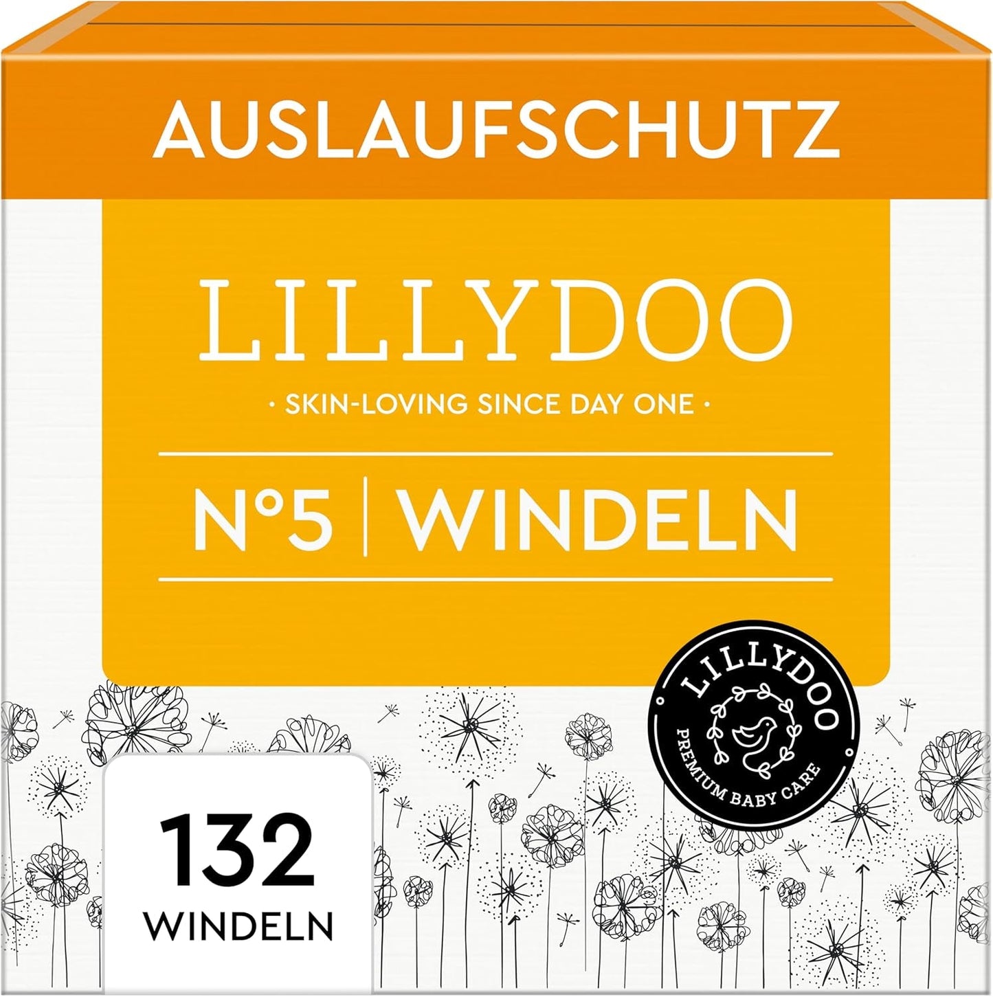 LILLYDOO Couches pour bébé respectueuses de la peau - Taille 3 (6-10 kg), 29 pièces, protection fiable contre les fuites, douces, sans parfum et sans lotion pour peaux sensibles, testées dermatologiquement