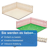 Baker Ross FN256 Mini maison de poupée de jardin en bois - 1 paquet de kit de maison de poupée pour enfants Kit d'artisanat