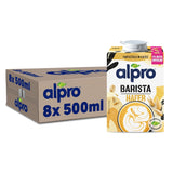 Alpro Barista Haferdrink – Zum Aufschäumen – Vegan et milchfrei – Von Natur aus lactosefrei – Riche en substances de ballast, calcium et vitamines – 8 x 1 L – Haltbar