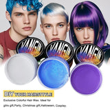 Teinture capillaire temporaire verte, ton de cheveux coiffant pour hommes femmes, pommade capillaire naturelle, cire de teinture capillaire pour fête, cosplay et Halloween, Noël, teinture capillaire temporaire en crème (100 g, vert) Naty Shop