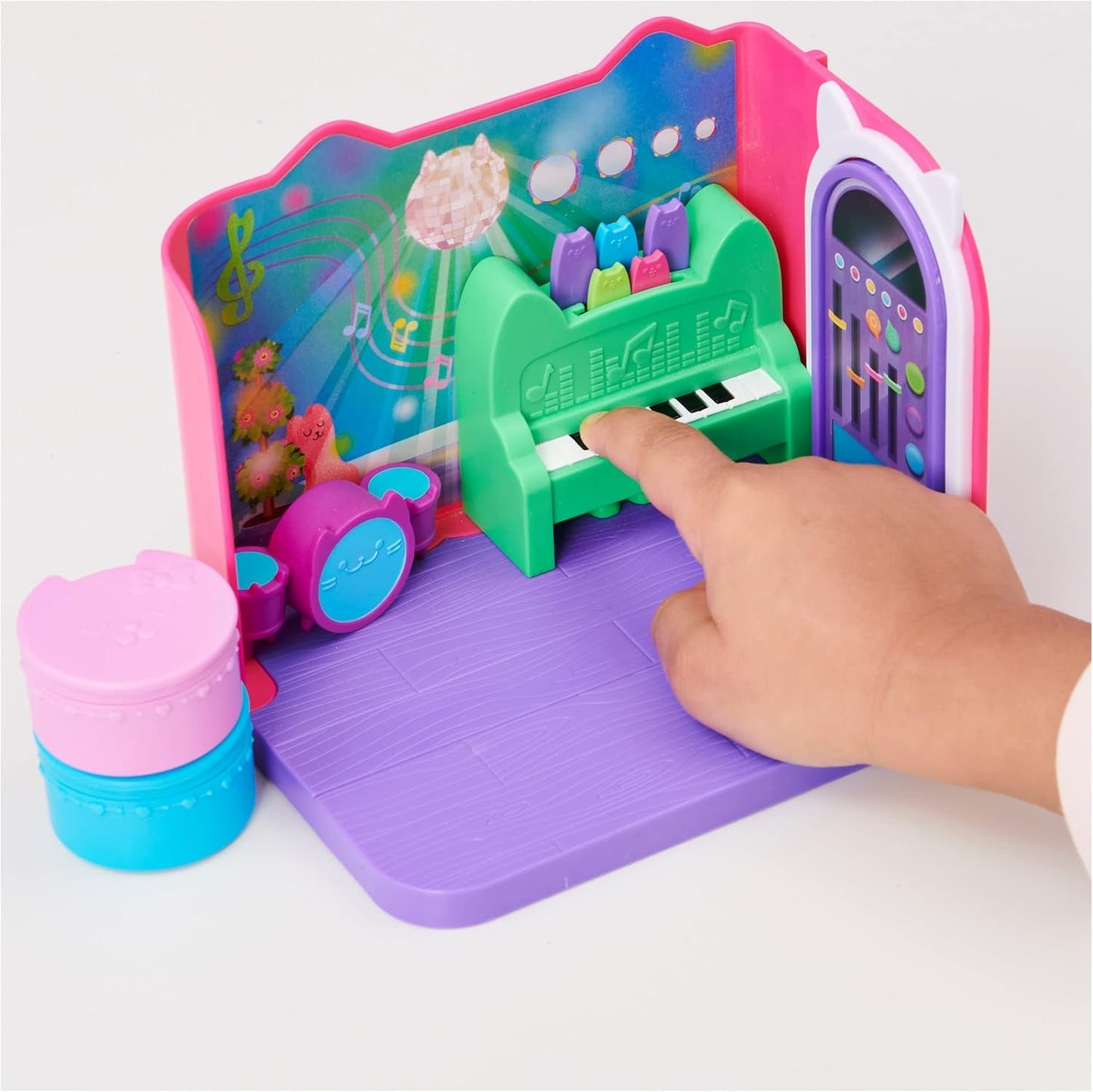 Chambre de luxe Gabby's Dollhouse, salle de musique Groovy et chambre de luxe, bain de luxe, bain de chaton marin