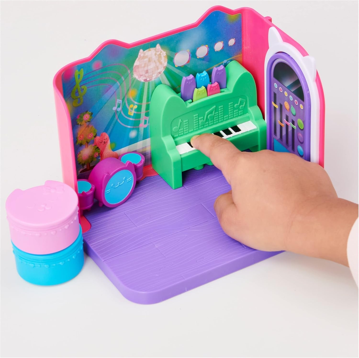 Chambre de luxe Gabby's Dollhouse, salle de musique Groovy et chambre de luxe, bain de luxe, bain de chaton marin