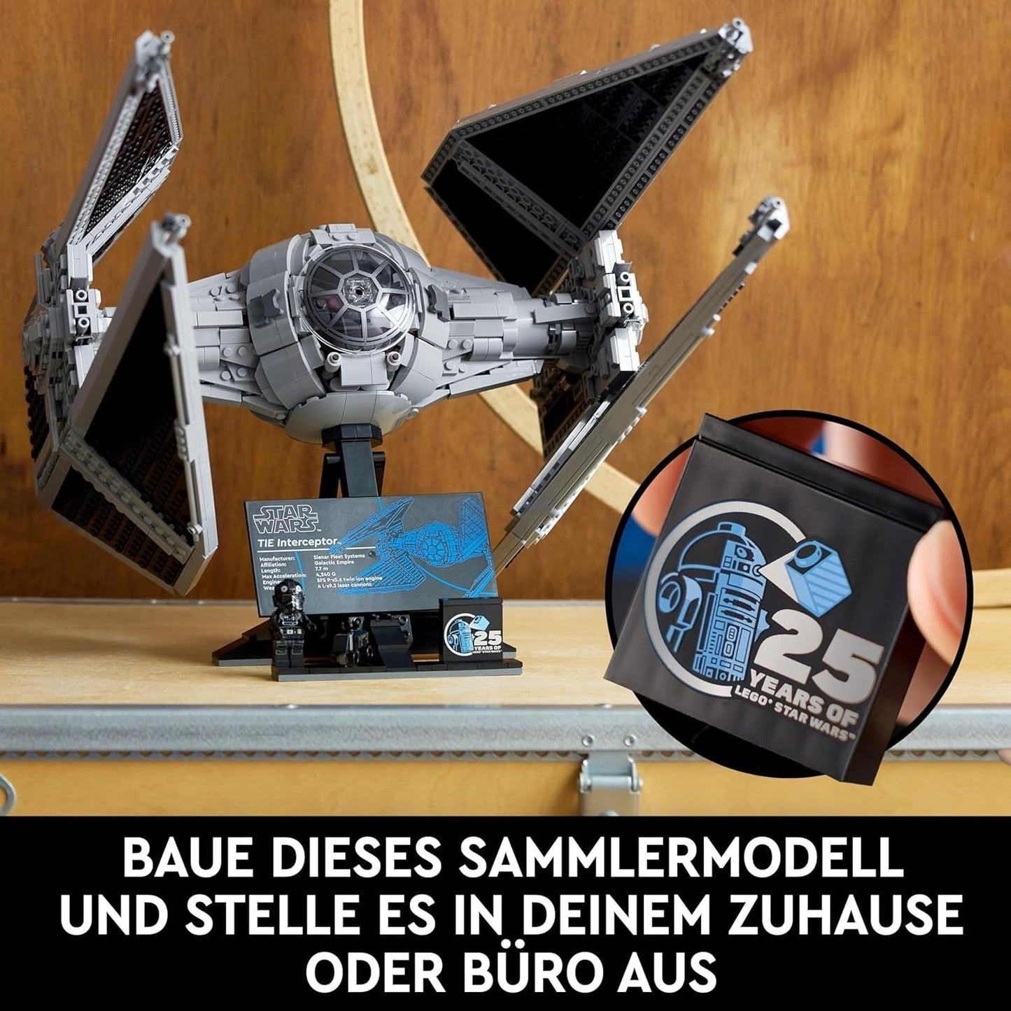 LEGO Star Wars Tie Interceptor Ultimate Collector Series Ensemble de construction créatif pour adultes Starfighter Brick Model Fan Gift Collectible Ucs Set 75382 Jeux de construction Besuche den LEGO-Store