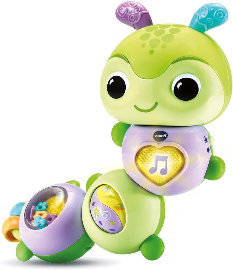VTech Baby Spinning Fun Caterpillar - Jouet interactif de cloche et de motricité parlant et chantant - Pour 6 à 24 mois Jouets pour bébé Naty Shop