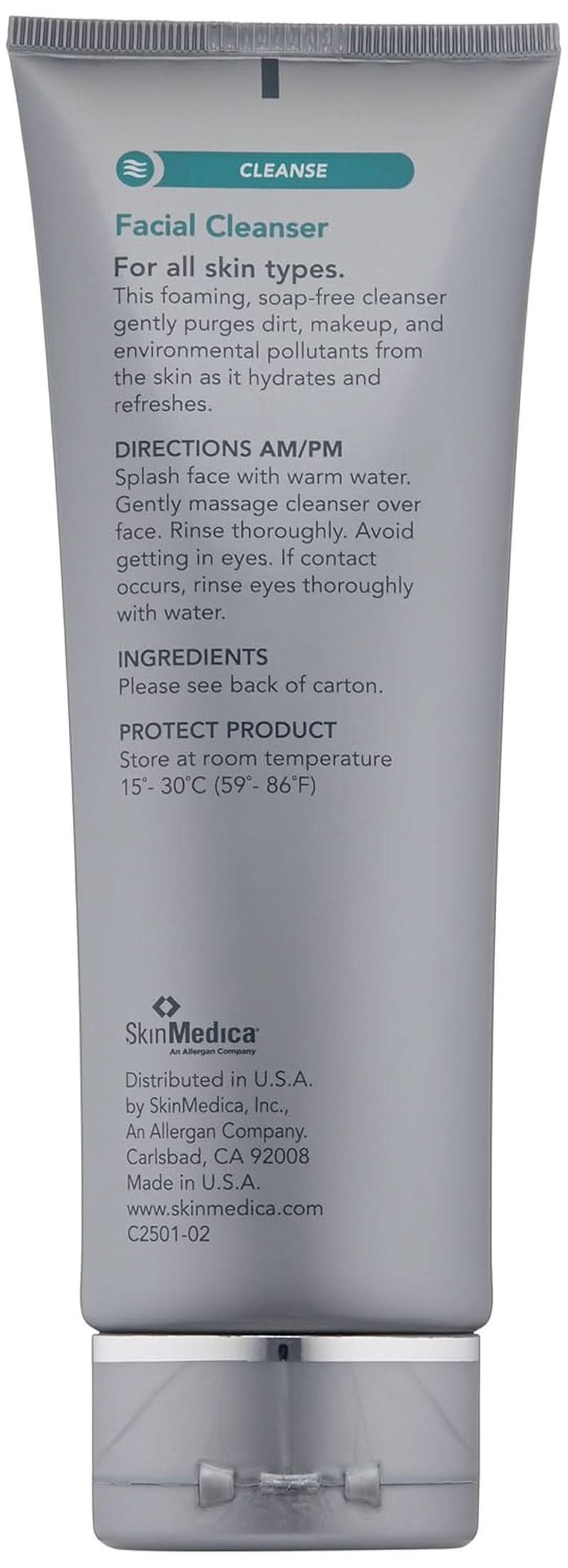 SkinMedica Facial Cleanser - mousse nettoyante pour peaux normales ou sèches et parfaite comme nettoyant Naty Shop