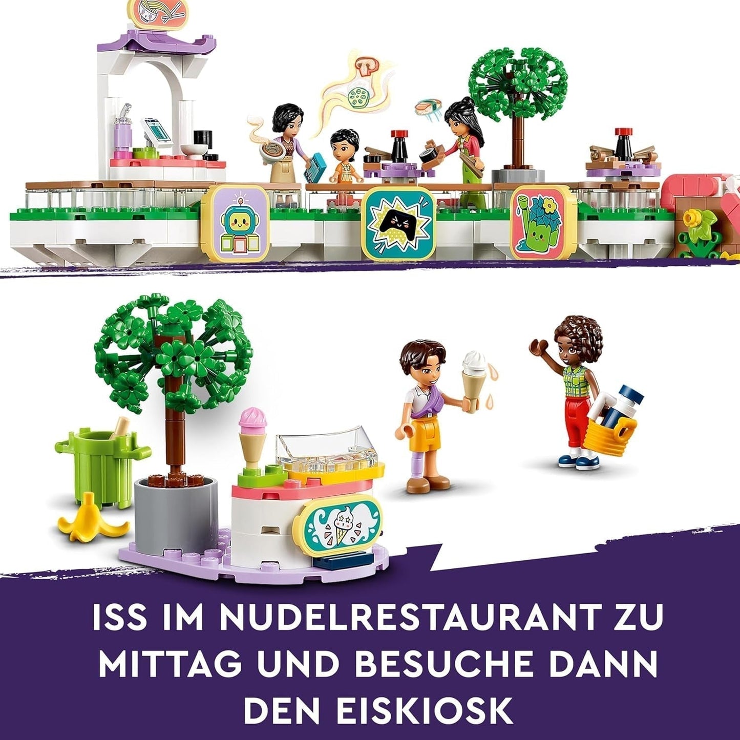 LEGO Store Friends Heartlake City Dollhouse Jouet pour filles et garçons Ensemble de figurines Favorise le développement socio-émotionnel Cadeau pour les enfants de 8 ans 42604 Ensembles de construction Besuche den LEGO-Store