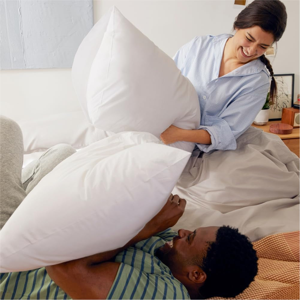 Oreiller de couchage standard Casper blanc 1 pièce (1 paquet) Naty Shop Oreillers standard