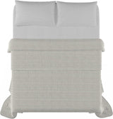 Couette d'été Satin Rayures, polyester, crème, 260X250 Cm Couettes et couettes Naty Shop