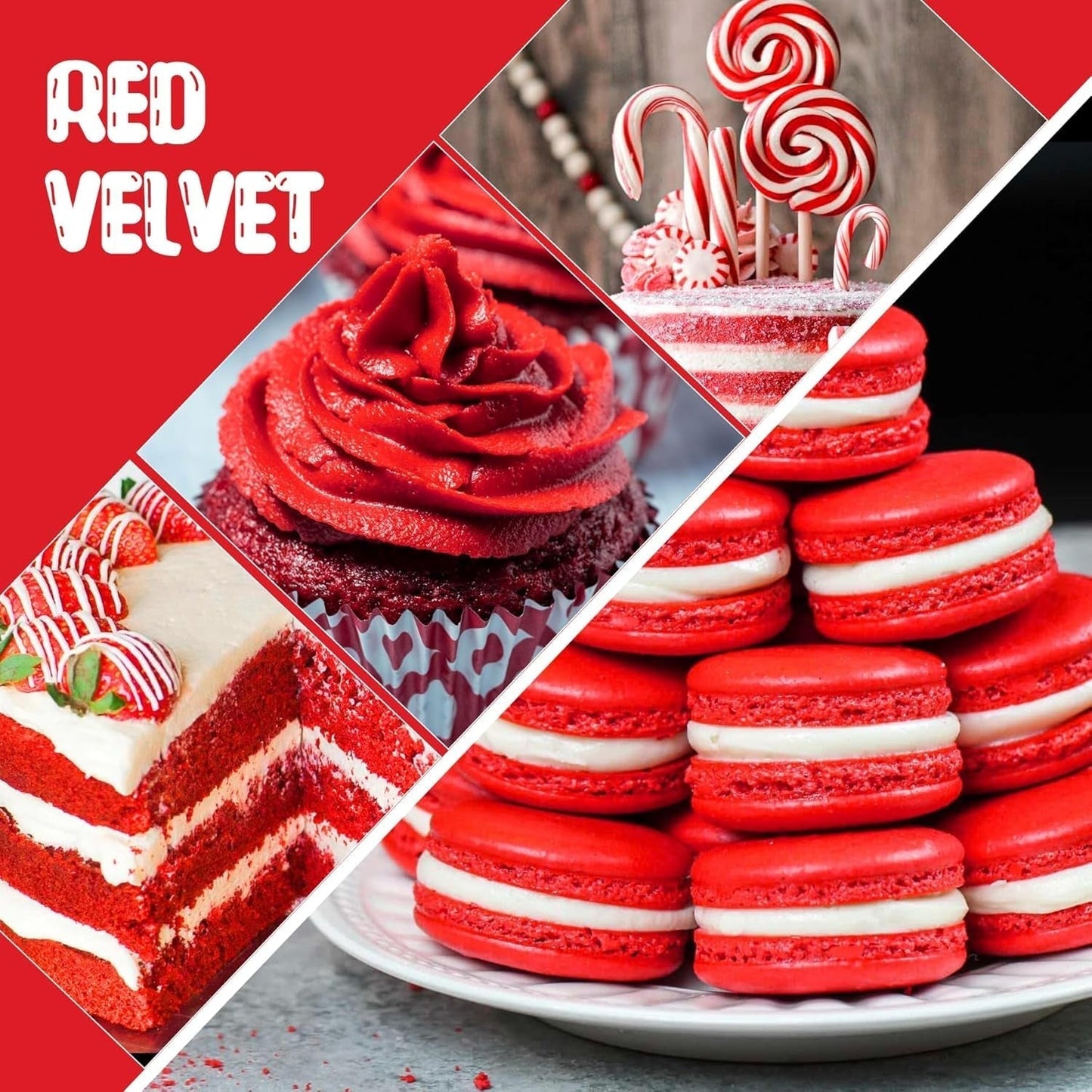 Colorant alimentaire - Colorant alimentaire liquide hautement concentré pour gâteaux, pâtisseries, œufs de Pâques, boissons - Colorant alimentaire sans sucre pour fondant, glaçage, slime, décoration de gâteaux (Velours Rouge, 236 ml)