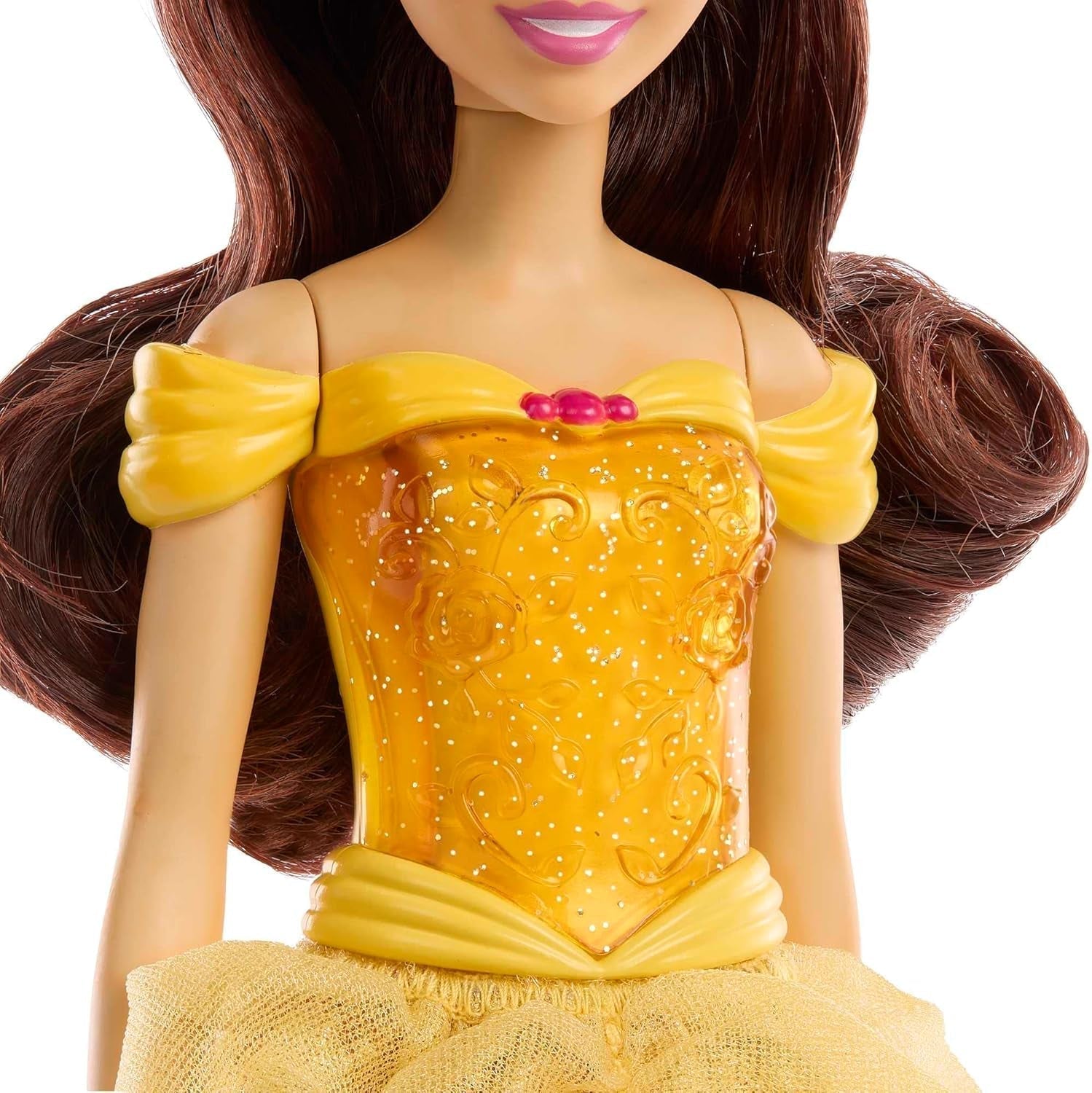 Mattel Disney Princess Toy Poupée mobile Belle Fashion avec vêtements et accessoires étincelants Cadeau inspiré du film Disney pour enfants HLW11 Naty Shop Dolls