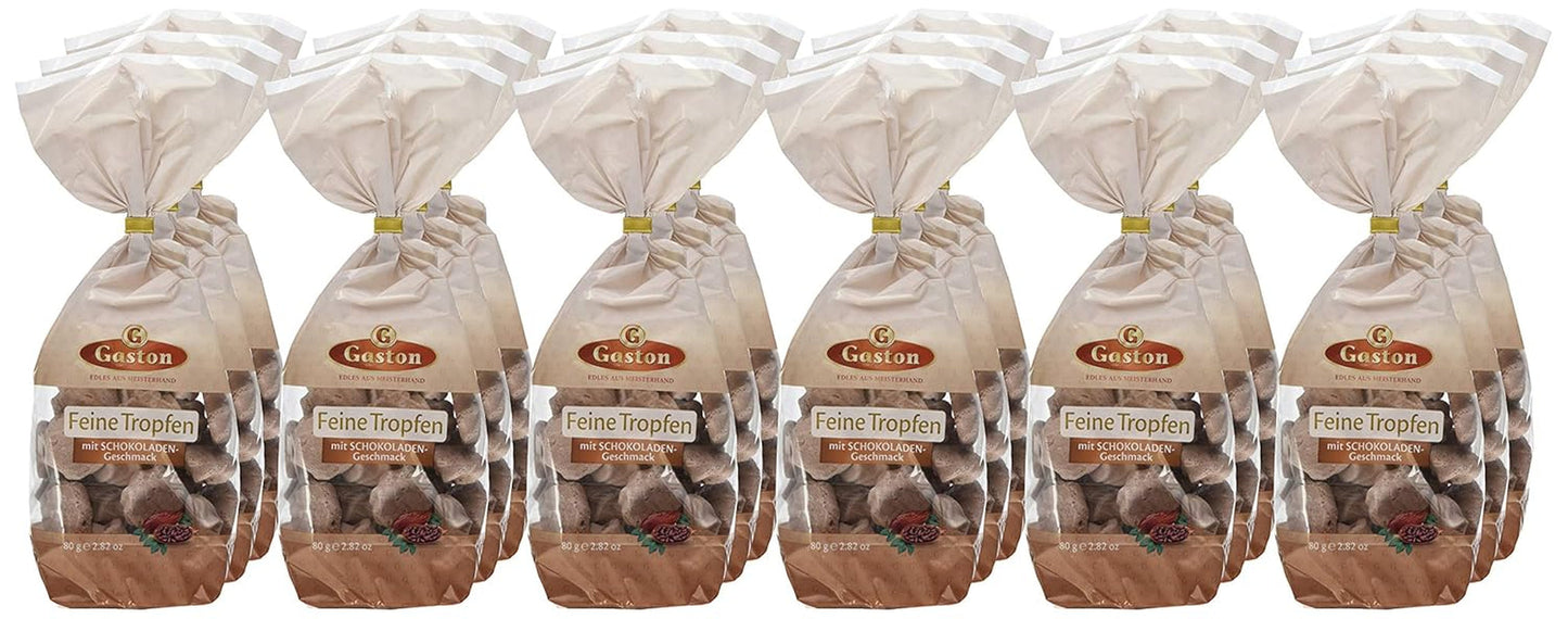 Gouttes fines aromatisées au chocolat, paquet de 18 (18 x 80 g)