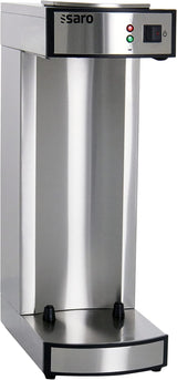 Machine à expresso Saro, avec carafe et pompe isolée en acier inoxydable – 2,2 l – temps de préparation env. 5–6 min – protection en cas de fonctionnement sans eau – 2,069 kW – modèle THERMO 24