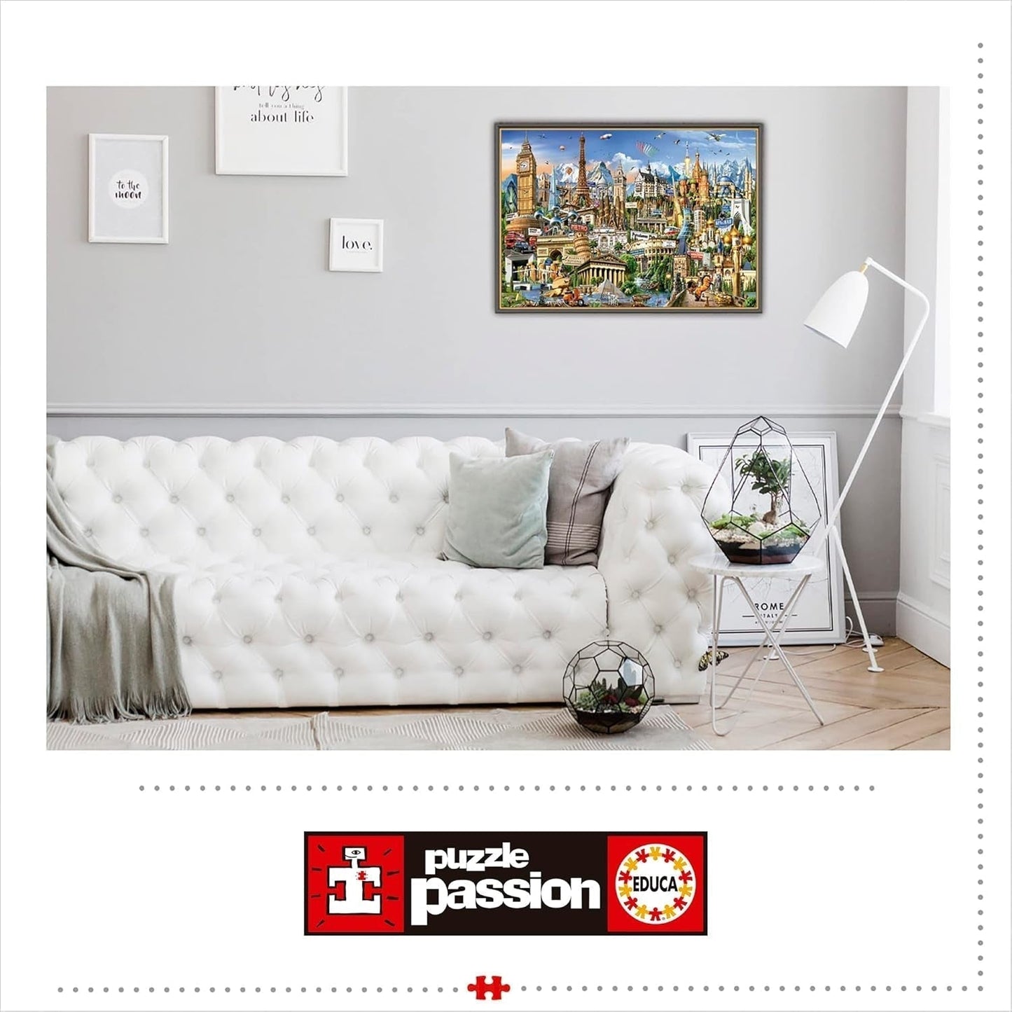 Educa - Puzzle 2000 pièces pour adultes | Monuments d'Europe, puzzle 2000 pièces pour adultes et enfants à partir de 14 ans, Attractions touristiques (17697) Puzzle Naty Shop
