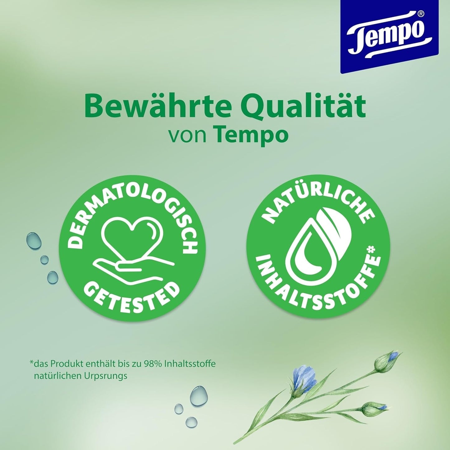 Lingettes humides Tempo ''Doux & Sensibles'' - Megapack - 16 paquets de 42 lingettes chacun - Duo Packs - Aloe Vera Naturel - Papier hygiénique, testé dermatologiquement, neutre pour la peau