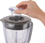 BLACK+DECKER Batteur sur socle | 500W | 2 vitesses | Fonction d'impulsion | Tapis Glask | 1,5L | Edelstahlmesser Mit 4 Klingen | Herausnehmbar Und Leicht Zu Reinigen | Cuisine Weiß Und Grau Naty Shop