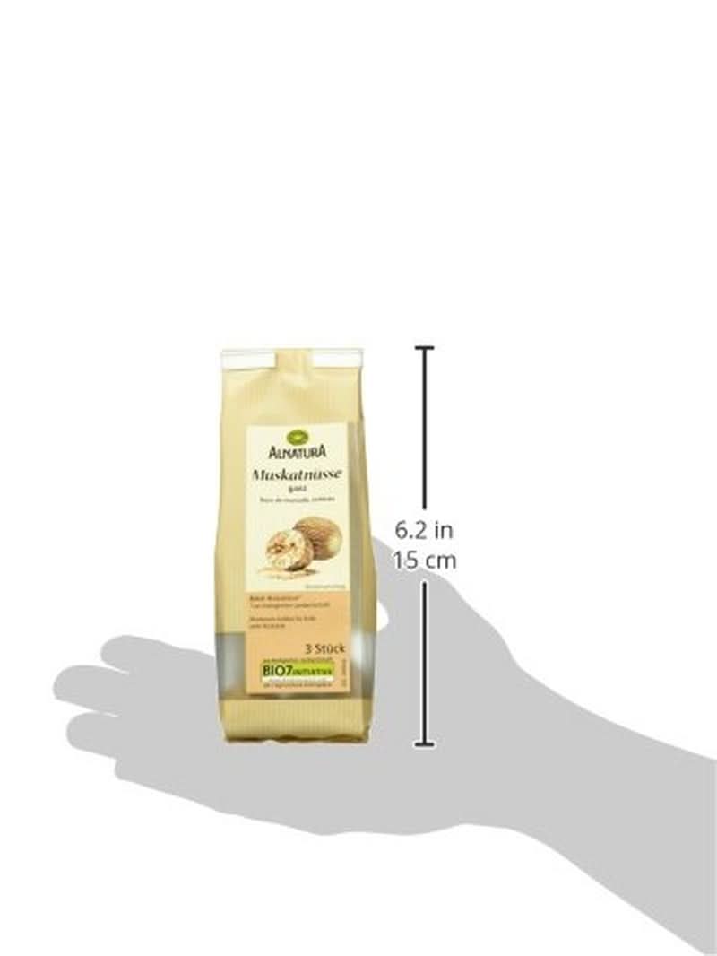 Noix de Muscade Entière Bio 3 Pièces Épices Naty Shop