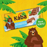 Barre de chocolat fourrée au chocolat au lait entier et à la crème de lait Kaba Barre de 90 g de chocolat fondant avec crème de lait légère et saveur originale Kaba (paquet de 2)