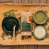 LOGONA Natural Cosmetics Teinture capillaire nourrissante à base de plantes, teinture capillaire végétalienne en poudre de henné biologique pour une couleur et une brillance intenses, teinture capillaire à base de plantes en blond cuivré (blond), 1 x 100 g de teinture capillaire Naty Shop