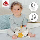 Fehn boîte à musique bébé éléphant dans la lune - broderie "Glow-in-the-dark" avec la chanson "La lune s'est levée" - peluche pour vous aider à vous endormir - jouet pour les enfants en déplacement et à la maison - à partir de 0 mois Baby Toys Naty Shop
