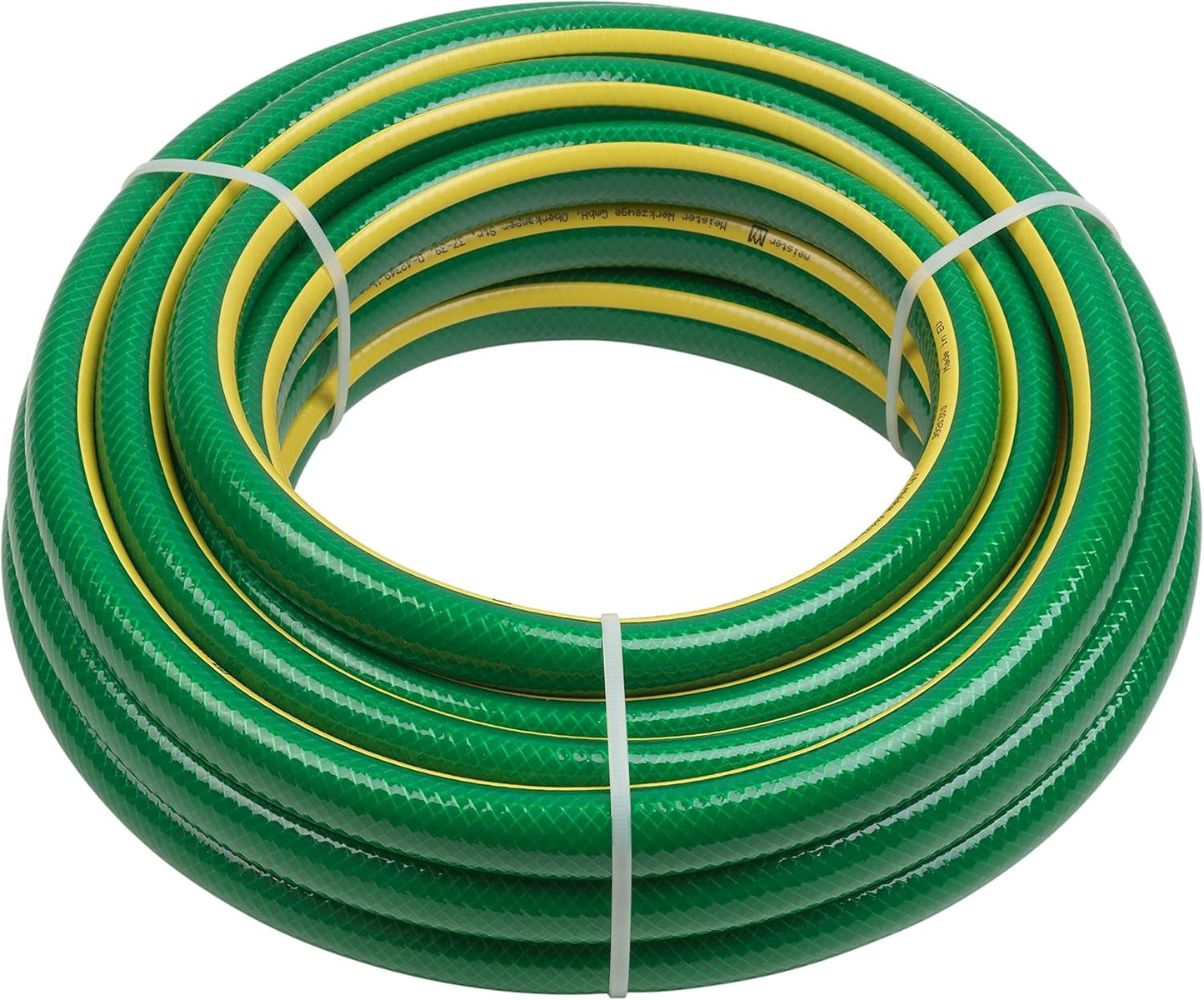 Tuyau d'arrosage tissé croisé Meister 19,05 mm (3/4 pouce) - Longueur 20 m - Pour arroser de petites surfaces - Résistant à l'écrasement et à l'abrasion - Résistant aux UV, Tuyau d'arrosage en PVC vierge, Tuyau d'eau, 9920310