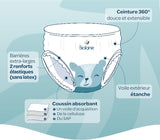 BIOLANE - Couches courtes - Taille 5 (12-18 kg) - étanchéité 12 heures - pack 1 mois - 120 couches - écologique