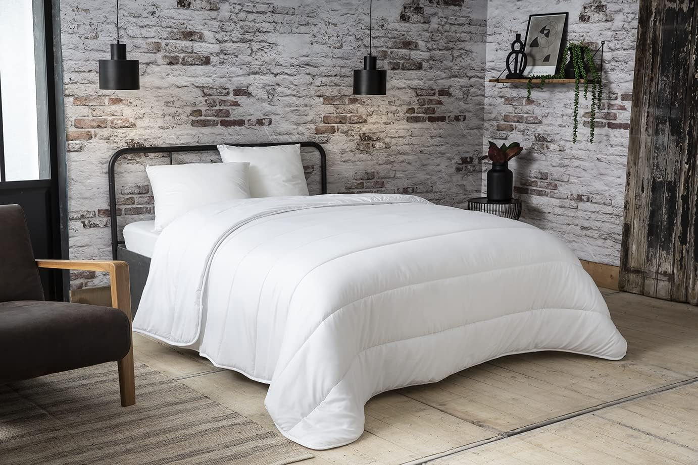 Couette 140 X 200 Cm + 1 oreiller 60 X 60 Cm Couettes et couettes Naty Shop 140 X 200 Cm