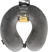 Trespass Memow Oreiller cervical en mousse à mémoire de forme avec housse amovible, gris Chaque Oreillers orthopédiques cervicaux Naty Shop