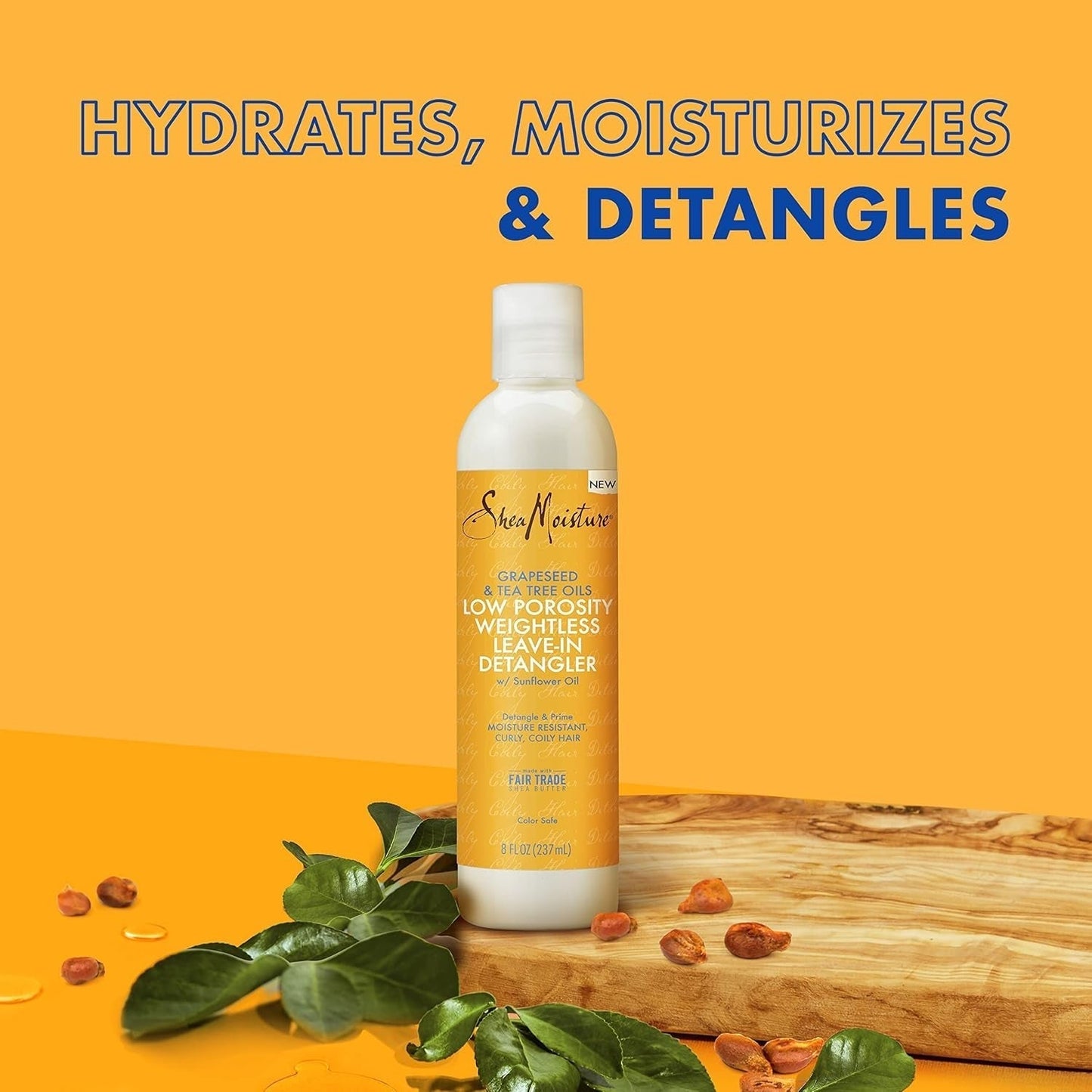 Produit démêlant hydratant en apesanteur Flacon de 237 ml pour cheveux bouclés/ondulés Produits démêlants Naty Shop