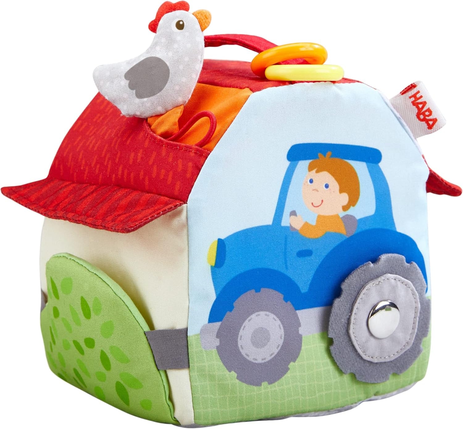 HABA 306383 - Cube de jeu ferme, jouet multifonctionnel à partir de 6 mois Jouets bébé Naty Shop