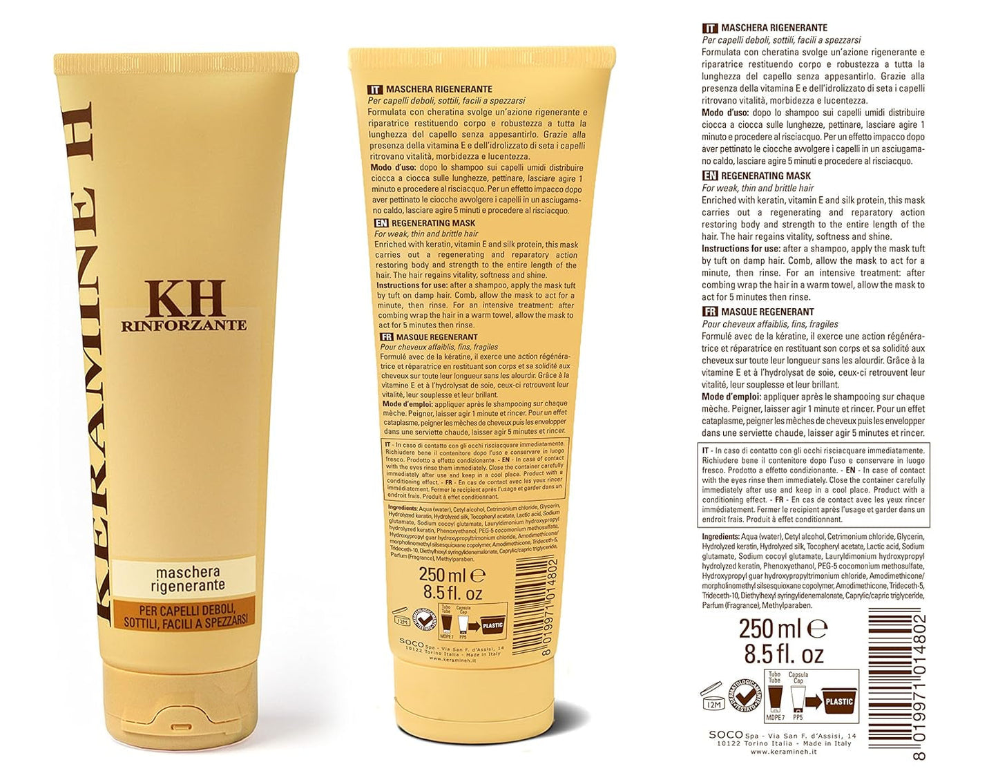 Masque régénérant - 250 ml, 21 Masque capillaire Naty Shop